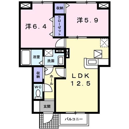 はりま勝原駅 徒歩18分 1階の物件間取画像